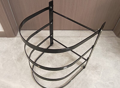 Metal Baker's Cooling Rack - 4-Tier Baker's Shelf for Baking Sheets, Pizza Stones and Muffin Tins - Great for Crafts and Organization - Folds Flat for Easy Storage